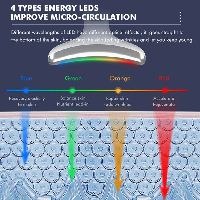 Ems Microcurrent Led Pon Face Lift Massager