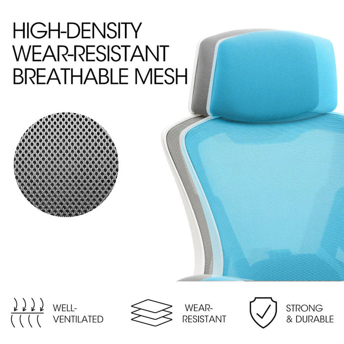 Ergonomic Mesh Office Chair Computer Seat With Headrest