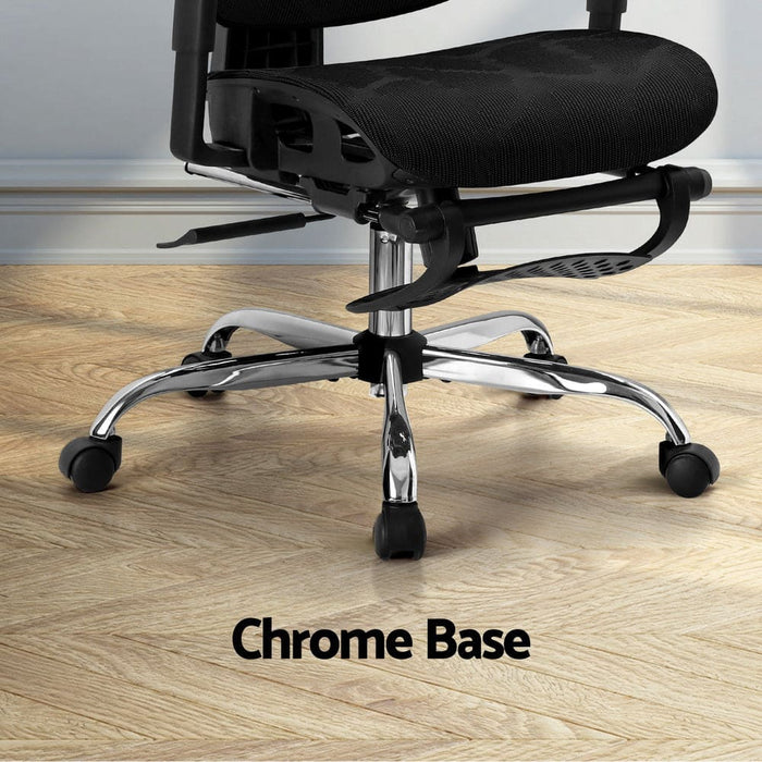 Ergonomic Office Chair Footrest Black