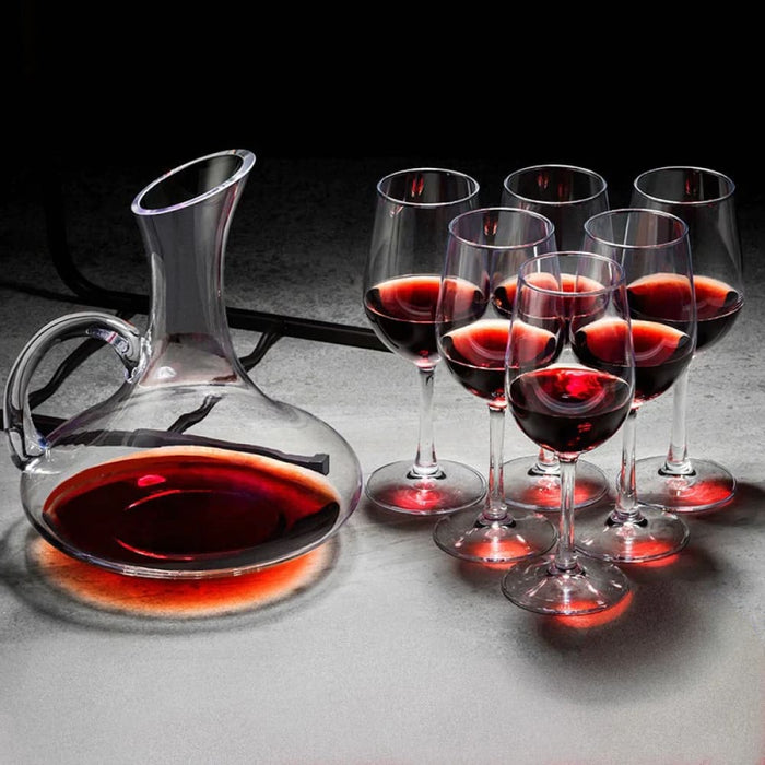 European Style Red Wine Glasses Set With Decanter