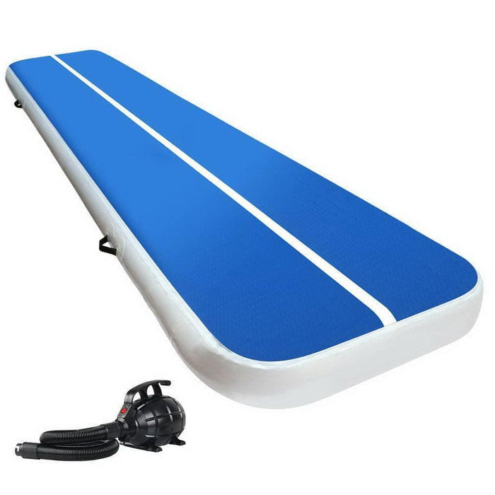 Everfit 4x1m Inflatable Air Track Mat 20cm Thick With Pump