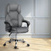 Executive Office Chair Fabric Recliner Grey