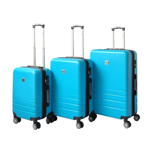 Expandable Abs Luggage Suitcase Set 3 Code Lock Travel