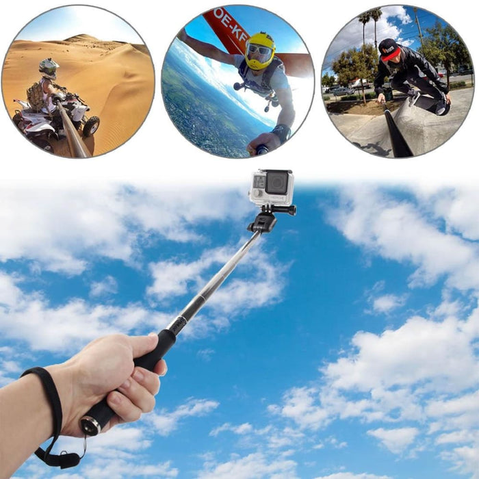 Extendable Handheld Selfie Monopod For Gopro Hero 12 11 6