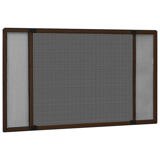 Extendable Insect Screen For Windows Brown (75-143)x50 Cm