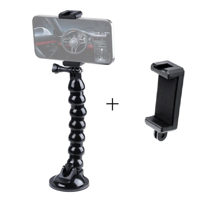 Extended Suction Cup Jaws Flex Clamp Mount With Cold Shoe