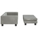 Dog Bed With Extension Light Grey 100x50x30 Cm Velvet Oixbxb