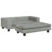 Dog Bed With Extension Light Grey 100x50x30 Cm Velvet Oixbxb