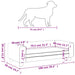 Dog Bed With Extension Light Grey 100x50x30 Cm Velvet Oixbxb