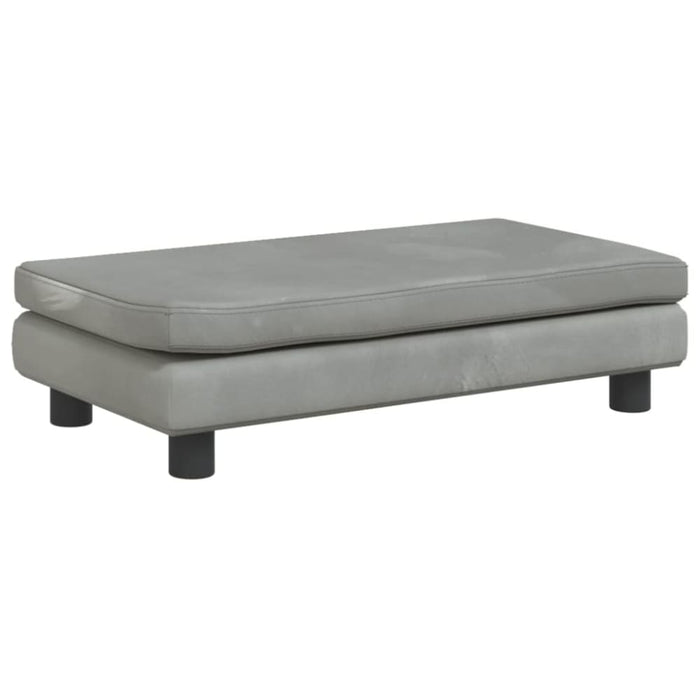 Dog Bed With Extension Light Grey 100x50x30 Cm Velvet Oixbxb