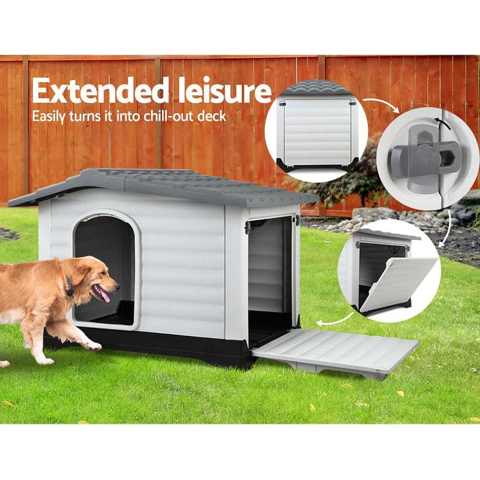 I.pet Extra Large Pet Kennel - Grey