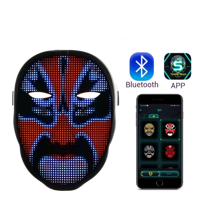 Fashion Led Luminous Face Changing Mask Diy Pattern