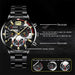 Fashion Mens Sports Watches Luxury Stainless Steel Quartz