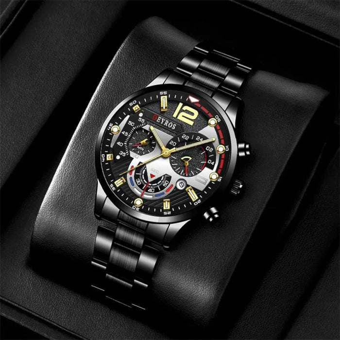 Fashion Mens Sports Watches Luxury Stainless Steel Quartz