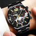 Fashion Mens Sports Watches Luxury Stainless Steel Quartz