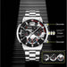 Fashion Mens Watches Stainless Steel Quartz Wristwatch