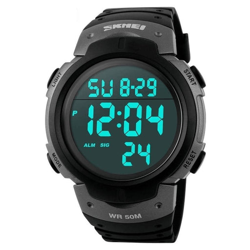 Men Fashion Outdoor Sport Big Dial Led Digital 5bar