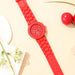 Fashion Women Watches Elegant Red Silicone Quartz Watch