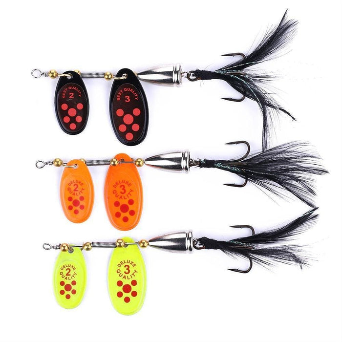 Feather Hook Rotating Sequin Road Lure 6.5cm 13g