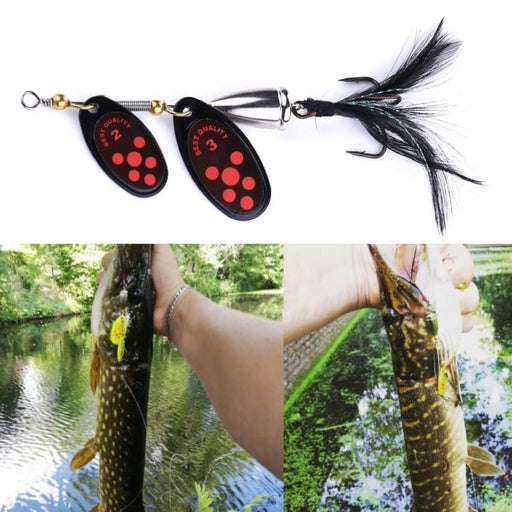 Feather Hook Rotating Sequin Road Lure 6.5cm 13g