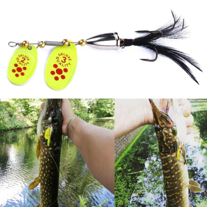 Feather Hook Rotating Sequin Road Lure 6.5cm 13g