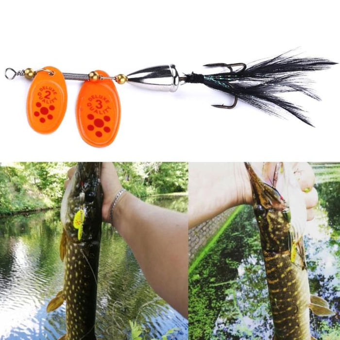 Feather Hook Rotating Sequin Road Lure 6.5cm 13g