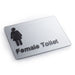 Female Toilet Braille Arcylic Sign