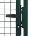 Fence Gate Steel 100x125 Cm Green Oapitt