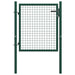 Fence Gate Steel 100x75 Cm Green Oapitx