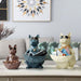 Cat Dog Figurines Resin Miniature Cute Ornaments For Home