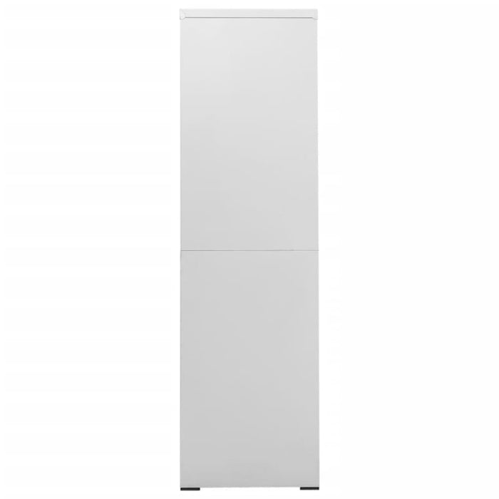 Filing Cabinet Light Grey 90x46x164 Cm Steel Ttlxkk