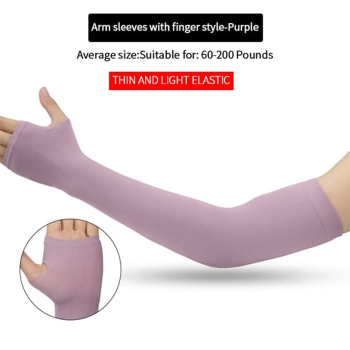 Fingerless Uv Protection Arm Sleeves