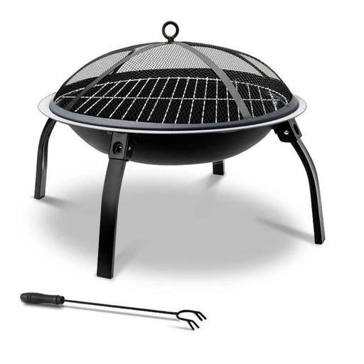 Fire Pit Bbq Charcoal Grill Smoker Portable Outdoor Camping