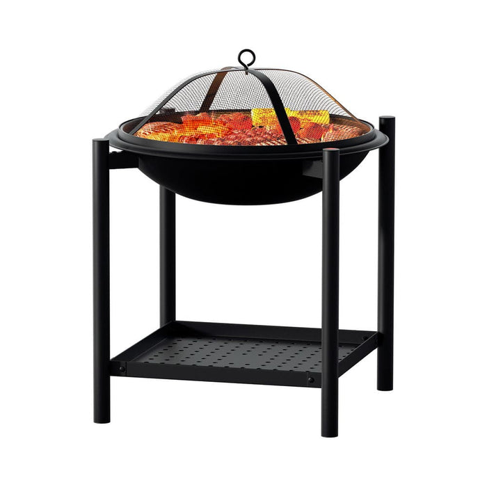 Fire Pit Bbq Grill 2-in-1 Outdoor