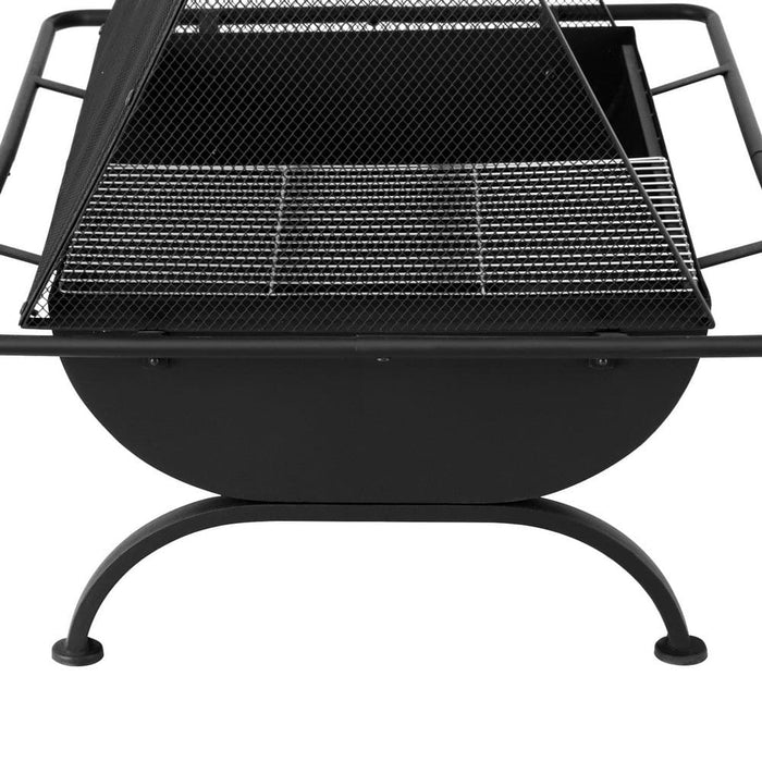 Fire Pit Bbq Grill Outdoor Fireplace Steel