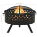 Fire Pit With Poker 68 Cm Xxl Steel Toonkb