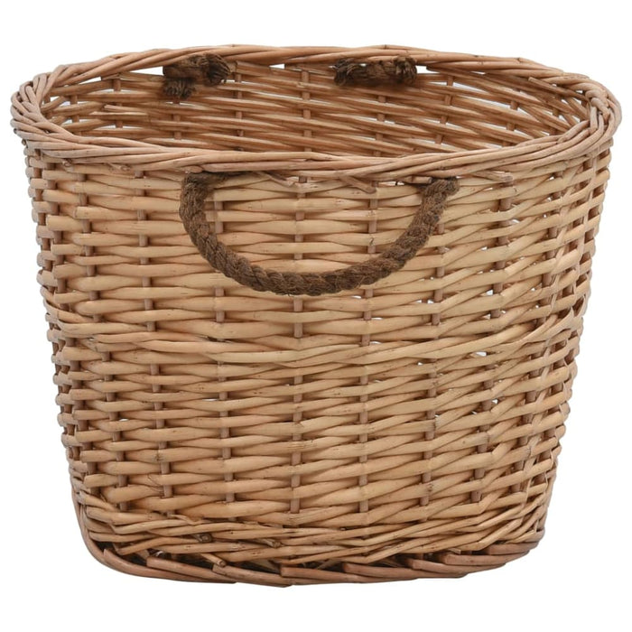 Firewood Basket With Carrying Handles 58x42x29 Cm Natural