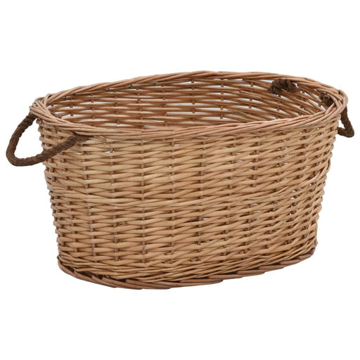 Firewood Basket with Carrying Handles 58x42x29 Cm Natural