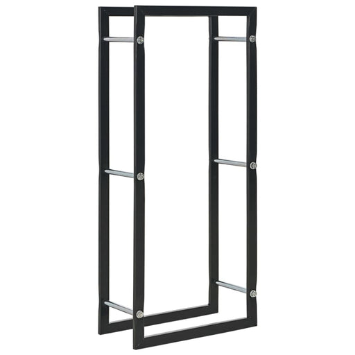 Firewood Rack Black 44x20x100 Cm Steel Xnaibb