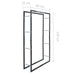 Firewood Rack Black 80x25x150 Cm Steel Xnlxnk