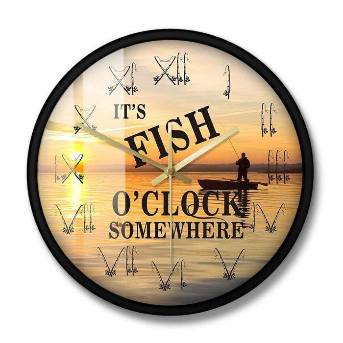 It’s Fish’o Clock Somewhere Fishing Boat Sunset Scenery