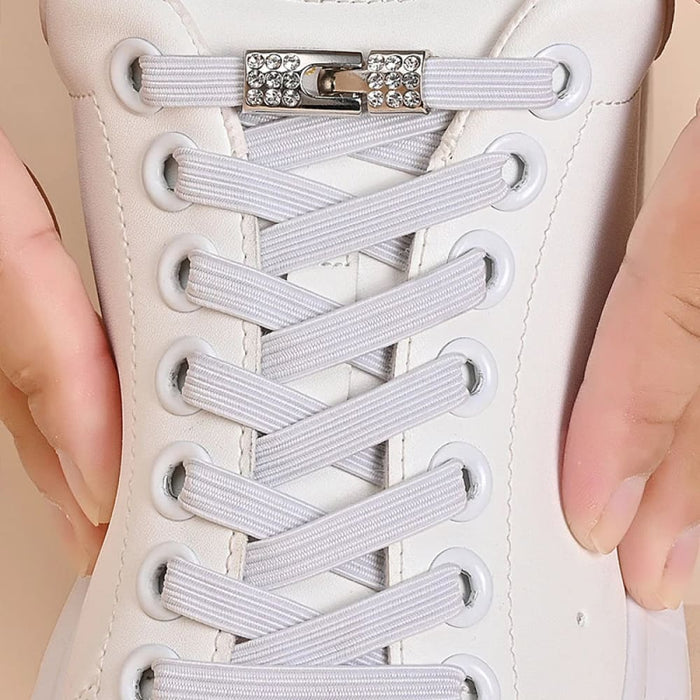 Flexible Diamond Buckle Laces for Sneakers and Boots