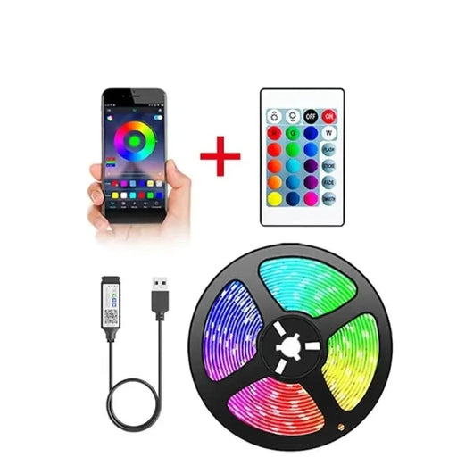 Flexible Rgb Led Strip With Remote Usb Powered