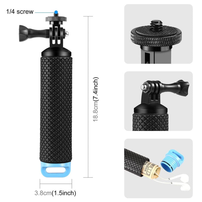 Floating Handle Hand Grip For Action Cameras