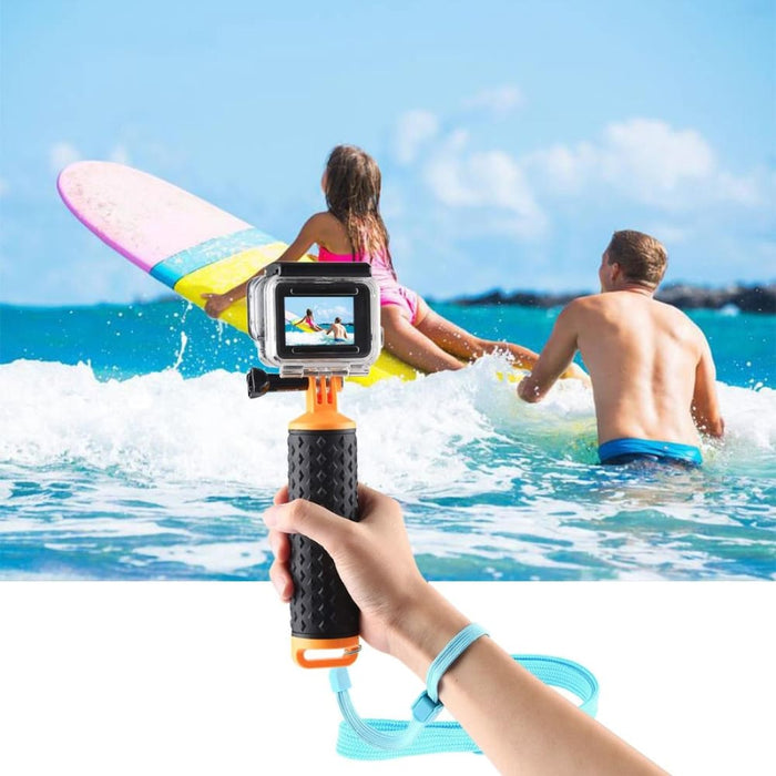 Floating Handle Hand Grip Buoyancy Rods With Strap For Gopro