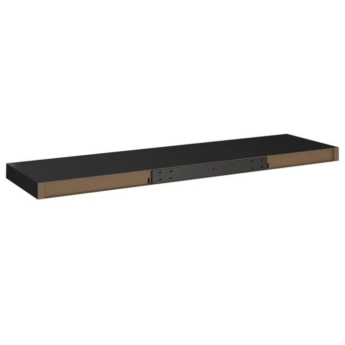 Floating Wall Shelf Black Mdf Txtntn