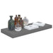 Floating Wall Shelf Glossy Look Grey Mdf Txtikb