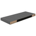 Floating Wall Shelf Glossy Look Grey Mdf Txtikb