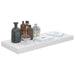 Floating Wall Shelf Glossy Look White Mdf Txtian