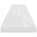 Floating Wall Shelf Glossy Look White Mdf Txtipi